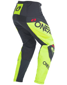 Pantalon cross O'Neal Element Factor Jaune Fluo 2027 Dos