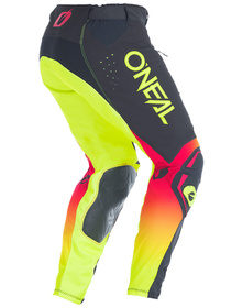 Pantalon cross O'Neal Prodigy Five Six Noir-Jaune Fluo 2026 Dos
