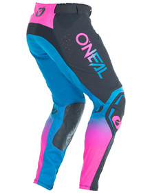 Pantalon cross O'Neal Prodigy Five Six Noir-Rose Fluo 2026 Dos