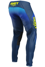 Pantalon cross Shot Contact Stream Bleu 2027 Dos
