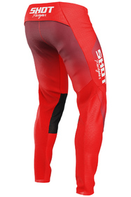 Pantalon cross Shot Contact Stream Rouge 2027 Dos