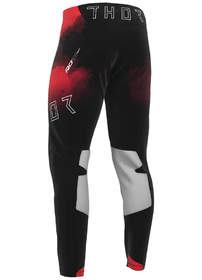 Pantalon cross Thor Sportmode Carbon Rouge 2026 Dos
