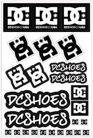 Planche d'autocollants DC SHOES.JPG