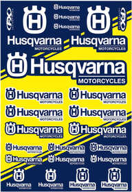 Planche d'autocollants Factory Effex Husqvarna