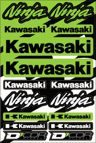 Planche d'autocollants D'Cor Kawasaki Ninja