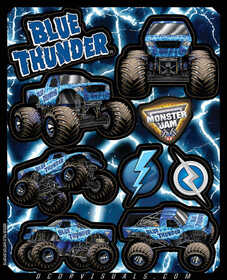 Planche d'autocollants D'Cor Blue Thunder