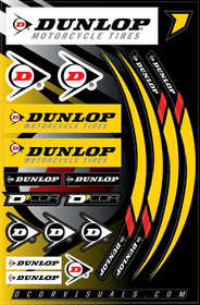 Planche d'autocollants D'Cor Dunlop 2019
