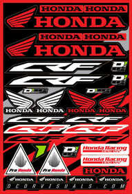 Planche d'autocollants D'Cor Honda CRF