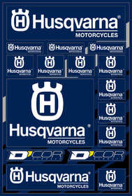 Planche d'autocollants D'Cor Husqvarna