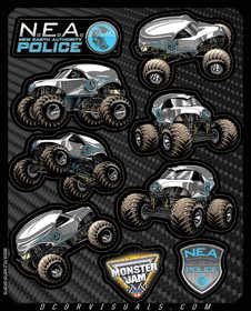 Planche d'autocollants D'Cor New Earth Authority Police