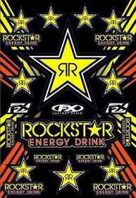 Planche de stickers FX Rockstar Yellow