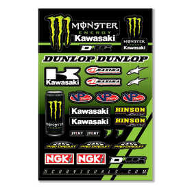 Planche-autocollants-épais-Kawasaki-Racing-40-20-117