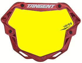 Plaque Bmx Race - Tangent Ventril 3D Pro - Chrome Rouge