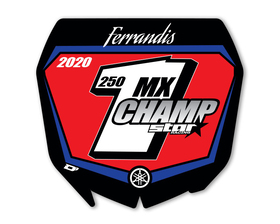 Plaque rouge D'Cor Visuals Ferrandis 250 MX Champ 2020