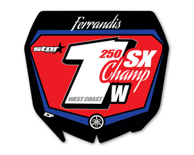 Plaque rouge D'Cor Visuals Ferrandis 250 SX West Coast Champ 2020