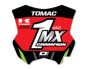 Plaque rouge D'Cor Visuals Tomac 450 MX Champ 2018