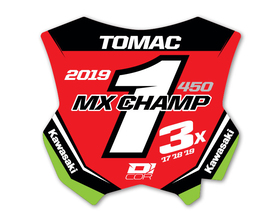 Plaque rouge D'Cor Visuals Tomac 450 MX Champ 2019