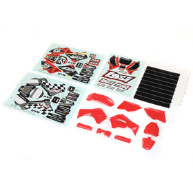 Plastiques Losi Rouge avec kit déco