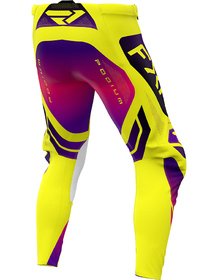 Pantalon cross FXR Podium Relay Jaune-Noir 2026 Dos