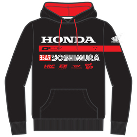 Sweat à capuche D'COR Visuals Team Honda Factory Noir