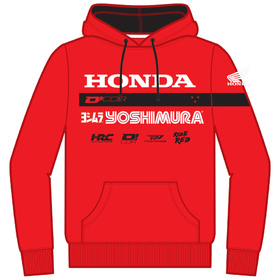 Sweat à capuche D'COR Visuals Team Honda Factory Rouge