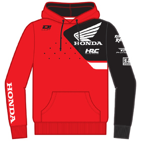 Sweat à capuche D'COR Visuals Team Honda Rouge