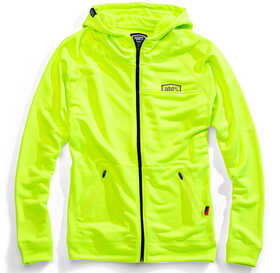 Sweat zippé 100% Union Jaune Fluo