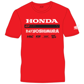 Tee Shirt D'COR Visuals Team Honda Factory Rouge