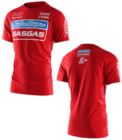 Tee Shirt Team GasGas Rouge - Troy Lee Designs