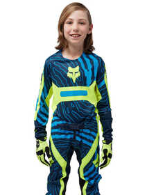 Tenue cross Enfant Fox Flexair Impression Jaune Fluo