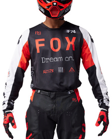 Tenue cross Fox 180 Race Spec Rouge Fluo