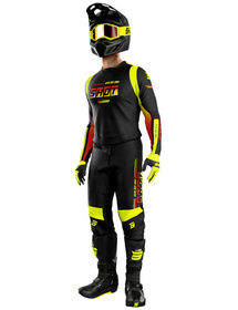 Tenue cross Shot Devo Block Jaune Fluo