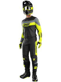 Tenue cross Shot Devo League Jaune Fluo