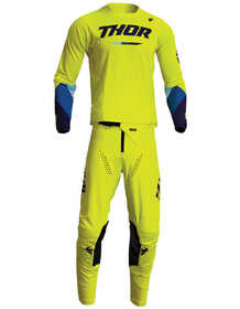 Tenue cross Thor Pulse Tactic Jaune Fluo 2024