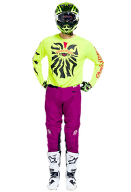 Tenue cross Troy Lee Designs GP Pro Cyclops Jaune Fluo-Violet 2026