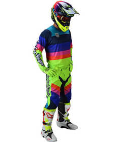 Tenue cross Troy Lee Designs SE Pro Mirage Jaune Fluo