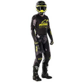 Tenue cross Alpinestars Racer Tactical Jaune Fluo