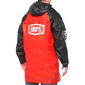 Veste imperméable 100% Torrent Noir-Rouge Dos