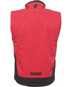 Veste sans manche Thor Warm Up Rouge 2025 Dos