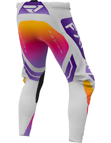 Pantalon cross Enfant FXR Podium Gris-Violet 2026 Dos