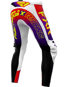 Pantalon cross Enfant FXR Podium Blanc-Violet 2026 Dos